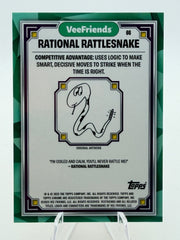 2025 Topps Chrome VeeFriends Rational Rattlesnake Red Refractor 3/5 back