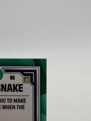2025 Topps Chrome VeeFriends Rational Rattlesnake VF First Chrome logo and lower left corner detail