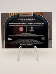 Joshua Kimmich 2024-25 Topps Museum Momentous Materials Jumbo Autograph 1/1 back