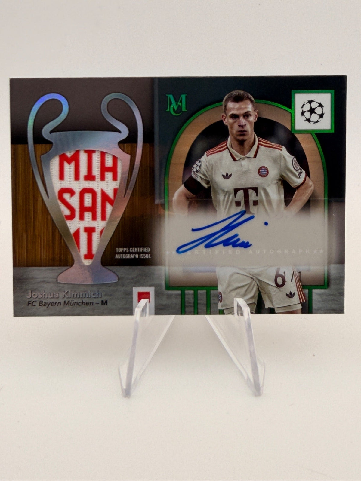 Joshua Kimmich 2024-25 Topps Museum Momentous Materials Jumbo Autograph 1/1 front