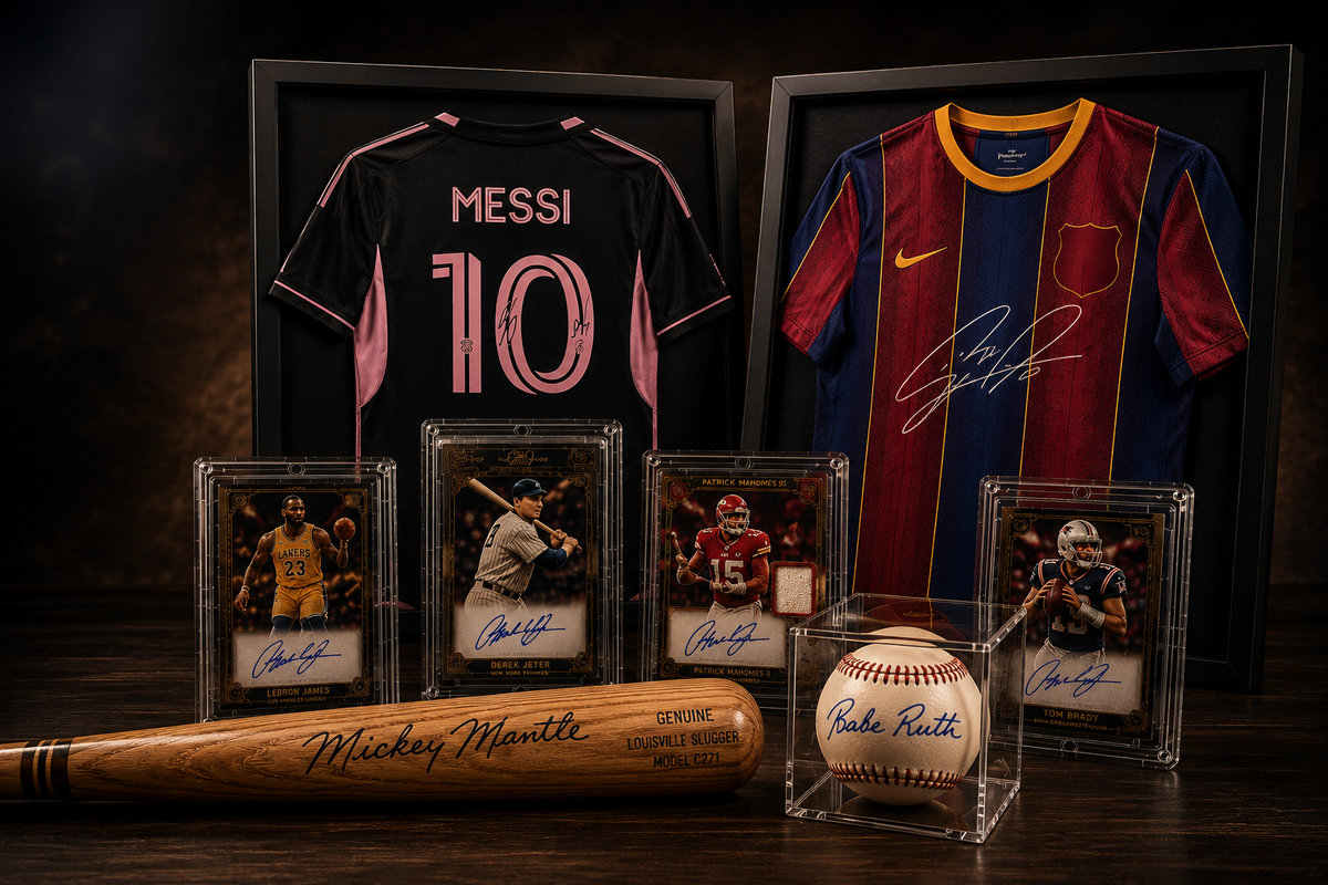 PointClickCards premium sports cards and authenticated memorabilia display