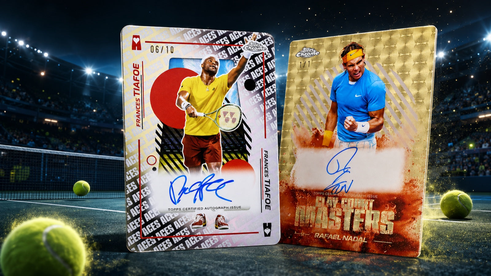 2026 Topps Chrome Tennis product artwork