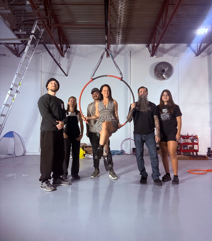 The artists of Eden’s Oasis in their studio
