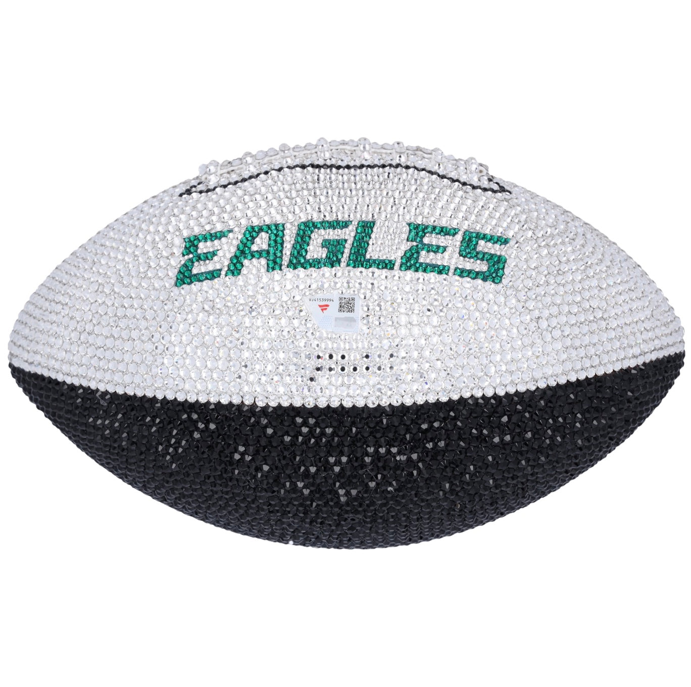 Crystal-covered Philadelphia Eagles football by Rock On Sports
