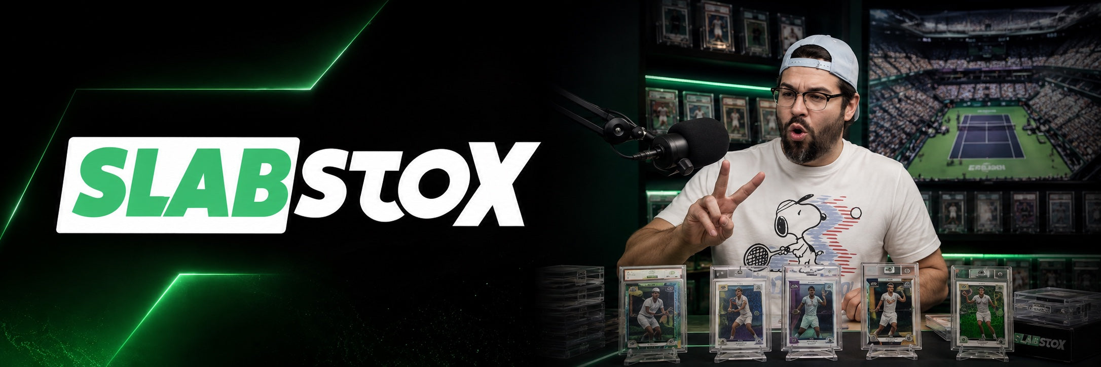 SlabStox hosting a tennis trading card break
